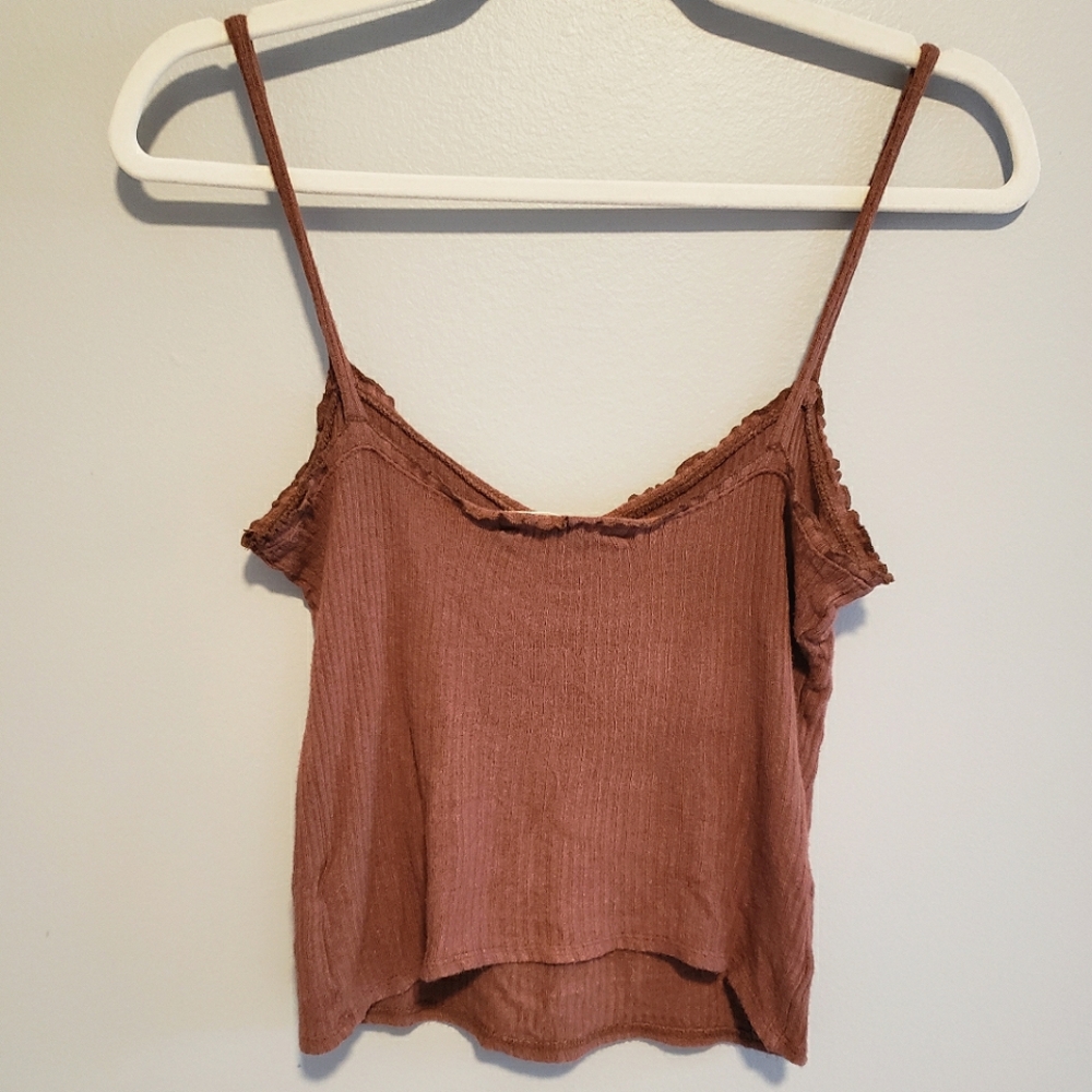 Urban Outfitters x Project Social T Ribbed Ruffle Tank - Picture 2 of 8